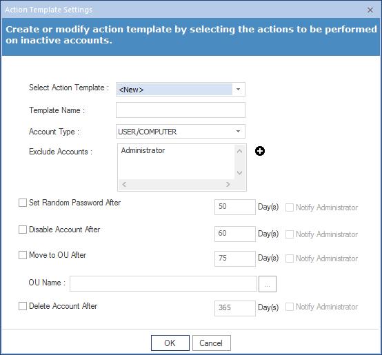 4. Action Settings: Here, you can configure the ac