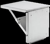 763.422.2600 SPEC-00035 Q763.422.2211 ACCESSORIES SHELVES, KEYBOARD TRAYS AND GLAND PLATES FOLDING SHELVES Shelves, Keyboard Trays and Gland Plates Folding Shelves STAINLESS STEEL FOLDING SHELF Size AxB in.
