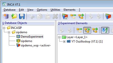 ETAS Working with INCA-SIP V7.2 Click OK. The experiment is saved in the folder of the "INCASIP" database.