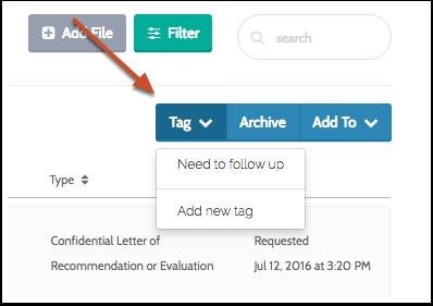 3.2. Click "Tag" to create or add a tag to the selected files Create Collections of your Materials Click "Add To" to add materials