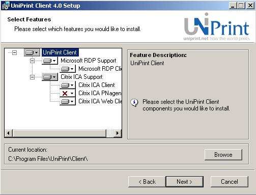 6 UniPrint Client Version 4.0 6.