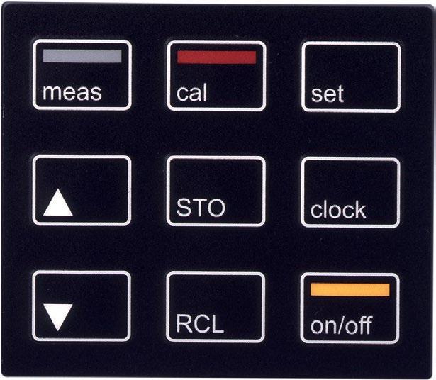 12 Overview of the Portavo 904(X) COND Keypad The keys of the membrane keypad have a noticeable pressure point.