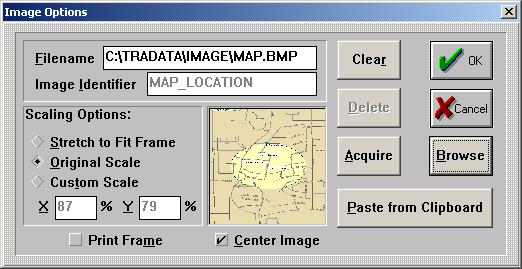 Note: ACI must be configured to receive the map using the color option and not the black and white option.