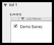 Choose a Universe you want to assign your survey to by clicking on the Universe name.
