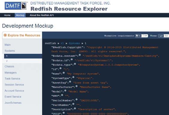 Redfish Tools Registries Other Documentation Mockups