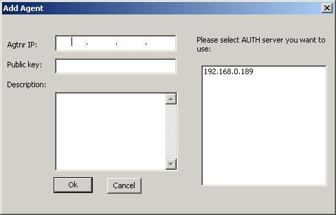 Figure 26 Authentication Agent 3.2.1 Add Agent Server Agent host is the machine to install the authentication agent service.