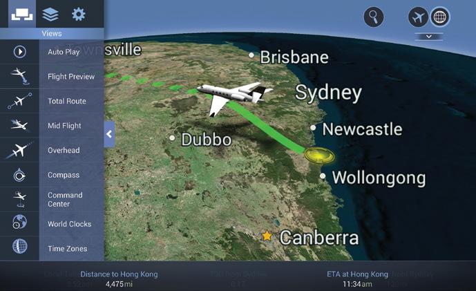 Select from a variety of engaging flight information displays and map views. You can enjoy all the captivating features of Airshow on your ios or Android devices with our Airshow application.