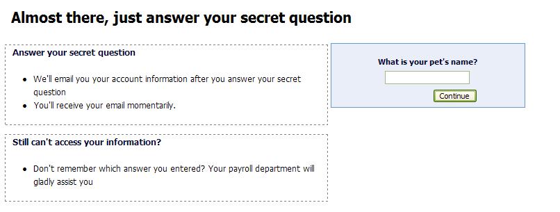 Enter your Employee ID in the open box field (shown below in the dash outlined box). By entering your Employee ID, the system will display a new window (shown below).