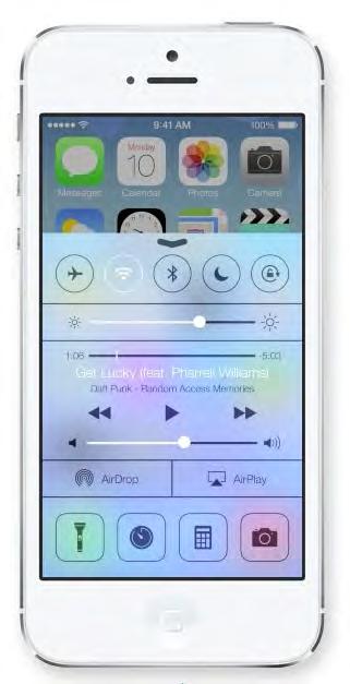 ios Features Control Centre Control Centre gives you quick access to the controls and apps you always seem to need right this second.