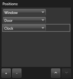 4. Repeat adding presets until you have selected all necessary positions in the patrolling profile: 5. Use the up or down arrows to move a PTZ preset in the list.