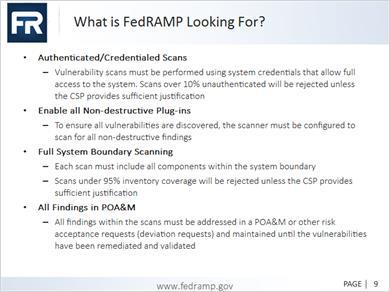 1.8 What is FedRAMP Looking For? Transcript Title What is FedRAMP Looking For?