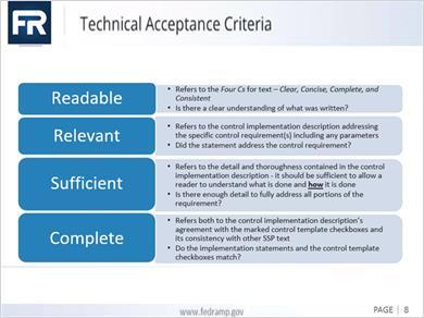 Document Acceptance Criteria Video covering Document Acceptance Criteria Clear; Concise; Consistent, and Complete Many of the general principles in writing a quality control implementation for