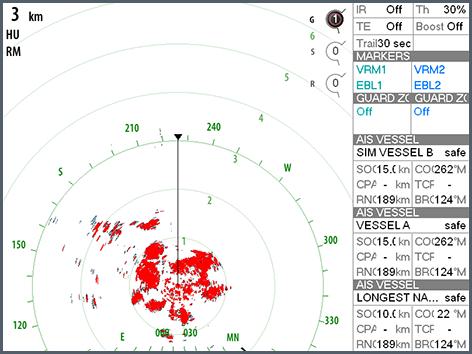 Positioning the radar center You can move the radar PPI (Plan Position Indicator) center to different positions within the radar panel, and select how your vessel symbol moves on the radar image.
