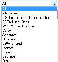 Letter of credit Deposits MONETA Securities Loans Other All these types of transactions in the Mailbox tab have the same structure of display windows, folders, actions and statuses as already