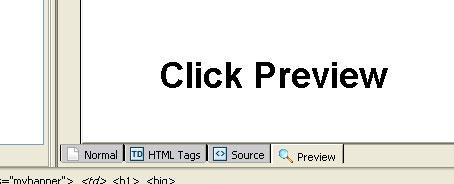 Viewing your web page To get a preview of your web page as it should look in an internet browser click Preview in the Kompozer interface. Click Normal Tab to return to working mode.