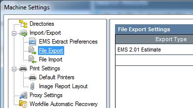 Step Ten: Set up EMS Import and Export, Continued EMS export preferences, export and import settings, continued 3.