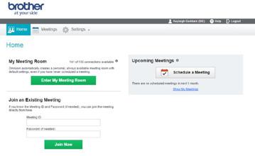 Scheduling a meeting The default address to login via a web browser: https://v7.omnijoin.