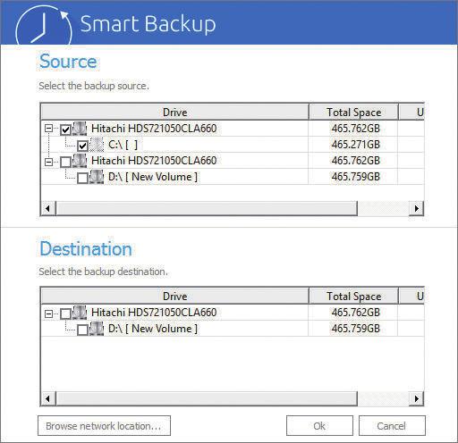 5-2-14 Smart Backup Smart Backup allows you to back up a partition as an image file every hour. You can use these images to restore your system or files when needed.