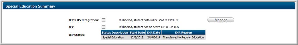 An Enrollment ending before today s date would disable data integration for that student as illustrated in the screenshot below.
