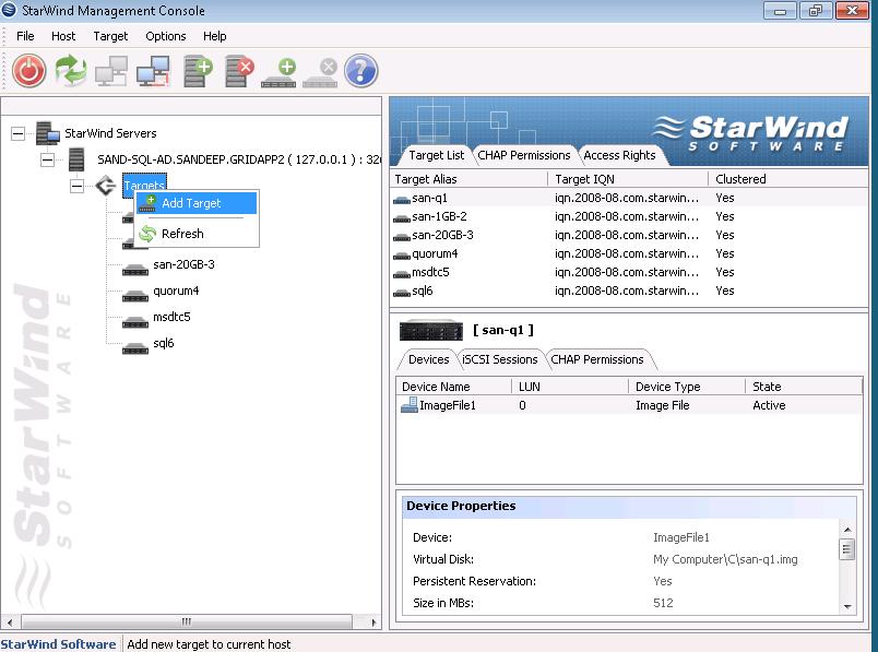 3 CREATE SHARED DISKS AND ADD TO THE CLUSTER NODES 3.1 CREATE SHARED DISKS Shared disks are created on SAN.