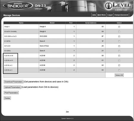 TO OBTAIN A CURRENT COUNT READING FOR EARLIER ORB SOFTWARE VERSIONS 1. Log into the ORB normally 2. Click Realtime View from the left side navigation on the Main Menu screen 3.