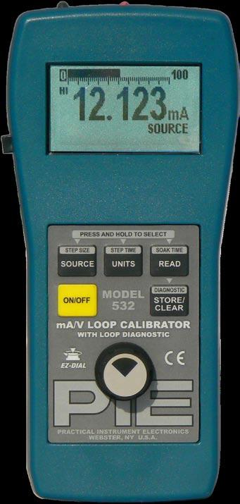 Milliamp Loop Diagnostic Calibrators Diagnostic Calibrator for Milliamp & Voltage Calibrate & Troubleshoot Loop Problems with the Model 532! Calibrate Milliamp & Voltage Instruments Source 0.