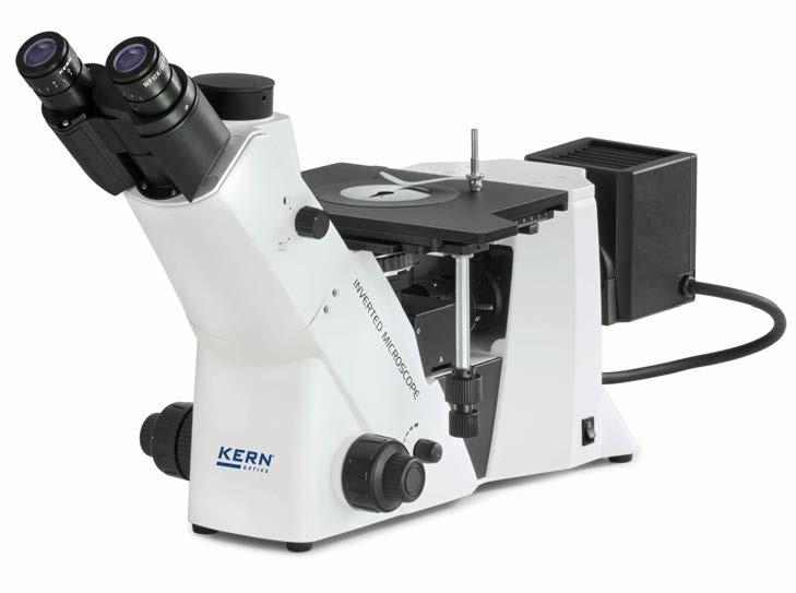 Metallurgical inverted microscope KERN OLM-1 Specimen stage and illumination unit Analyser/Polariser LAB LINE The inverted metallurgical microscope for professional applications Features The KERN OLM