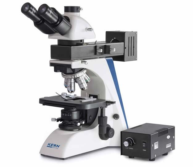 Metallurgical microscopes KERN OKN-1 OKO-1 Stage OKN Stage OKO Illumination unit PROFESSIONAL LINE MET The fully-equipped reflected and transmitted light microscope for numerous applications in