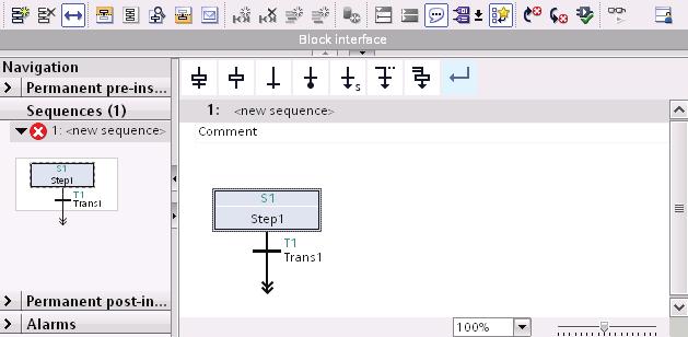Programming the PLC 4.3 Using GRAPH function block to create sequence control Result You have successfully created the GRAPH FB "GRAPH_Sequence".