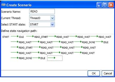 Note that the Settings of each state and each action can be modified using the corresponding dialog boxes. 4.6.