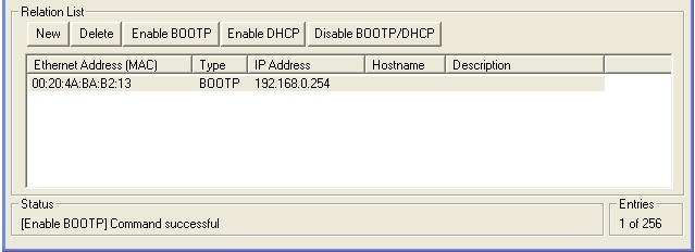 3.6. Force IP Renew Feature The Force IP Renew feature can be used to reconfigure the Tritex with BOOTP disabled.
