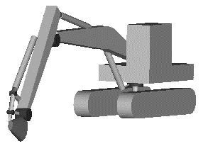 Figure 9 Animation of excavator (start/end position) 6.