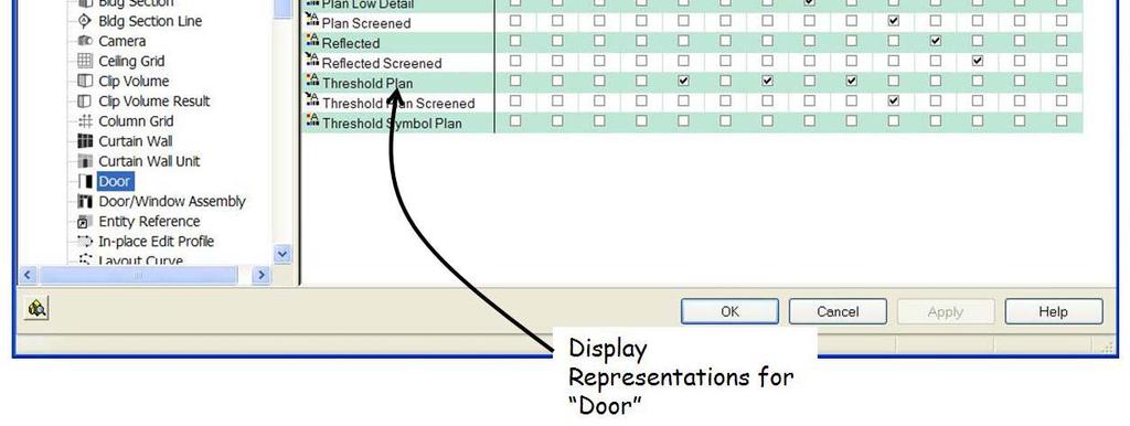When it is expanded as shown in the figure above, the current display configuration is shown in bold text, and within that, the current display set is shown bold as well.