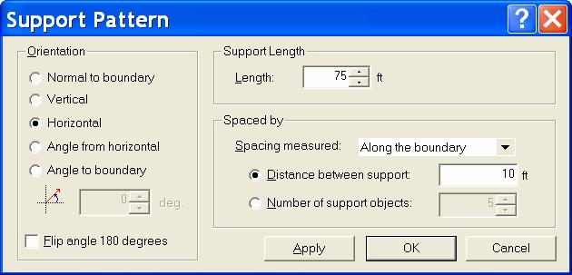 Slope Stability Demonstration 25 Click OK. You now have to select the location for the support.