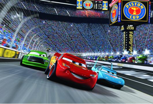 Figure 2.10: The movie Cars by Pixar using ray-traced reflections [3] paper has a racing oval with 75,000 cars as spectators.