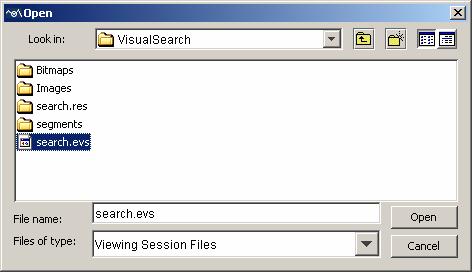 For the current tutorial, load the HD_RCN.EDF file from the VisualSearch directory (the search target for that subject was an upright red C).