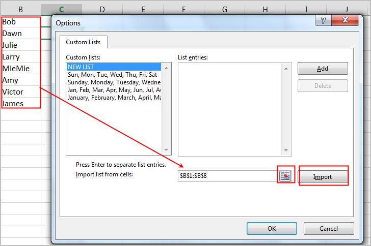 Note: You need type the list of values separated by Enter button or comma. See below. 2.