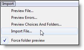 6. Select Import Import File. 7. You can close out of the desktop client when this has completed. 4.