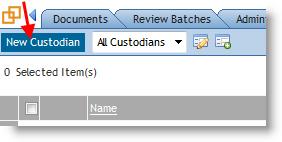 If you have imported the old custodian information, click on the Edit link to complete the new custodian object fields. 4. Click Save.