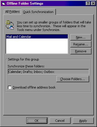 New in Outlook 2000!