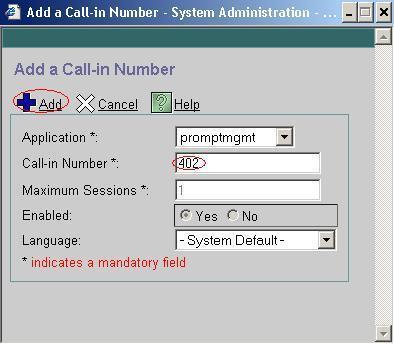 Step 8: Ensure that the new call-in number appears
