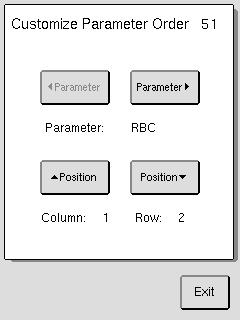 Left Margins allows the user to edit the left margins for the header, parameters, histograms, information text, and footer for a selected ticket format. Select [LEFT MARGINS].