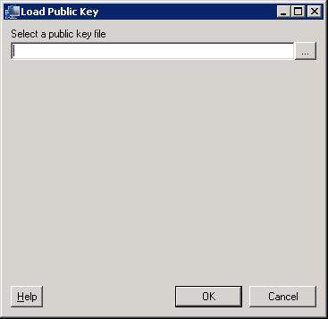 Configuring Default Host-Based Authentication Keys Chapter 1 Configuring Terminal Adapter Figure 1-10 Load Public Key Dialog Box Step 4 On the Load Public Key dialog box, select the public key file.