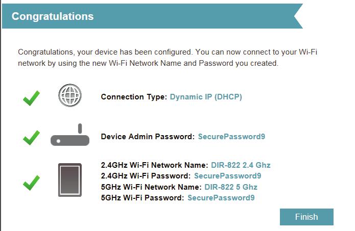 Click Next to continue. In order to secure the router, please enter a new password.