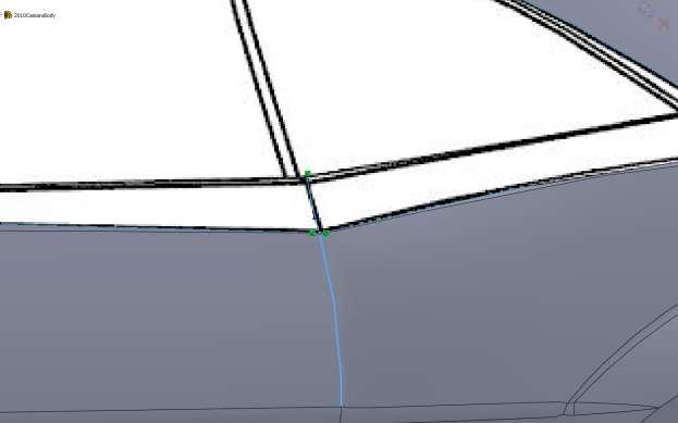 When filling in the front edge of this piece make sure you add a tangent relation with