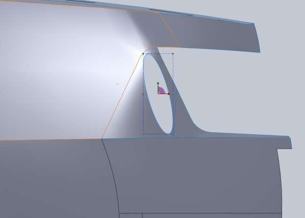 Using fill surface you only have one edge to select and it will fill in the area.