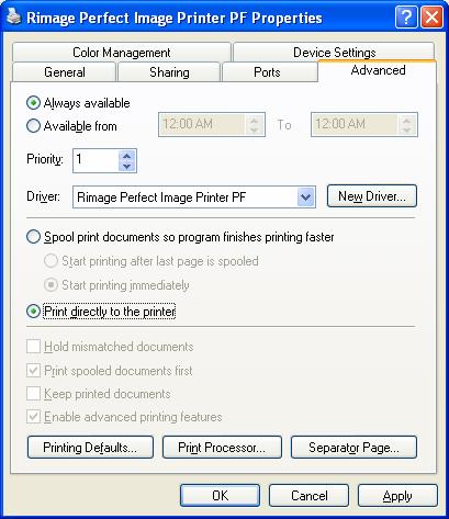 Appendix A: Creating.PRN Files (Prism Plus) Printer Driver setup Before you create your first print label, you must first set a couple of printer defaults.