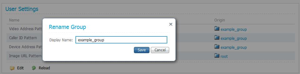 Maintaining users and devices 4. In the Edit User or Rename Group dialog box, enter the new name, and then click Save.