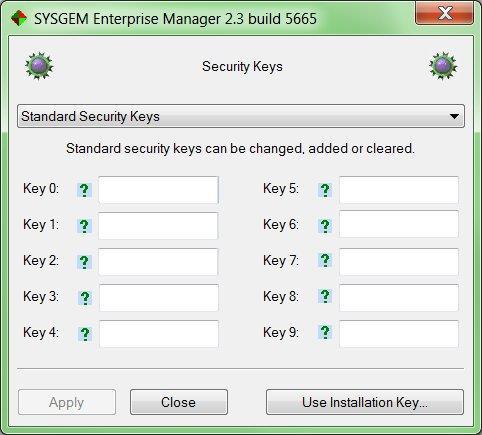 Applying a New Installation Key You can, if you wish, change the Installation key without re-installing. To reset the key, without re-installing the software, run the SEM Client.