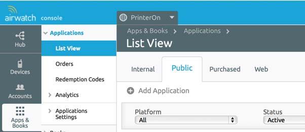 You ll use this Smart Group later to send the PrinterOn for AirWatch App to user s devices.